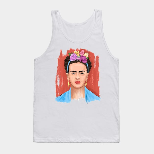 Denizko Art Frida Kahlo Tank Top by denizko